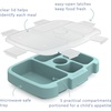 Bentgo Kids Prints Tray with Transparent Cover, 5-Compartment, BPA-Free(Sea Life)