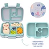 Bentgo Kids Prints Tray with Transparent Cover, 5-Compartment, BPA-Free(Sea Life)