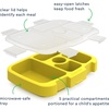 Bentgo Kids Prints Tray with Transparent Cover, 5-Compartment, BPA-Free(Space)