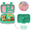 Bentgo Kids Prints Tray with Transparent Cover, 5-Compartment, BPA-Free(Tropical)
