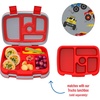 Bentgo Kids Prints Tray with Transparent Cover, 5-Compartment, BPA-Free(Trucks)