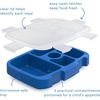 Bentgo Kids Replacement Tray, Transparent Cover, 5-Compartment(Blue)