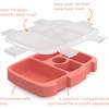Bentgo Kids Replacement Tray, Transparent Cover, 5-Compartment(Coral)