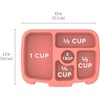 Bentgo Kids Replacement Tray, Transparent Cover, 5-Compartment(Coral)