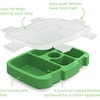 Bentgo Kids Replacement Tray, Transparent Cover, 5-Compartment(Green)