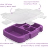 Bentgo Kids Replacement Tray, Transparent Cover, 5-Compartment(Purple)