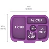 Bentgo Kids Replacement Tray, Transparent Cover, 5-Compartment(Purple)