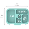 Bentgo Kids Replacement Tray, Transparent Cover, 5-Compartment(Seafoam)