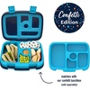 Bentgo Kids Replacement Tray with Transparent Cover, 5 Compartments(Confetti Edition – Abyss Blue)