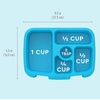 Bentgo Kids Replacement Tray with Transparent Cover, 5 Compartments(Confetti Edition – Abyss Blue)