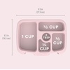 Bentgo Kids Replacement Tray with Transparent Cover, 5 Compartments(Glitter Edition – Petal Pink)