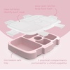 Bentgo Kids Replacement Tray with Transparent Cover, 5 Compartments(Glitter Edition – Petal Pink)