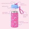 Bentgo Kids Stainless Steel Water Bottle, Leak-Proof, 14 oz, Bite & Sip(Rainbows & Butterflies)
