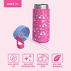 Bentgo Kids Stainless Steel Water Bottle, Leak-Proof, 14 oz, Bite & Sip(Rainbows & Butterflies)
