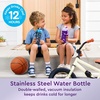 Bentgo Kids Stainless Steel Water Bottle, Leak-Proof, 14 oz, Bite & Sip(Unicorn)