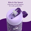 Bentgo Kids Stainless Steel Water Bottle, Leak-Proof, 14 oz, Bite & Sip(Unicorn)