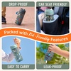 Bentgo Kids Water Bottle – Leak-Proof, Durable Tritan PFAS- & BPA-Free 15 fl oz, Kids/Toddlers Ages 3+ for School & Sports; Bite & Sip Spout, Carrying Handle, Dishwasher Safe (NEW Blooming Floral)(Dinosaur & Dino Fossils)