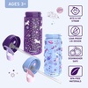 Bentgo Kids Water Bottle – Leak-Proof, Durable Tritan PFAS- & BPA-Free 15 fl oz, Kids/Toddlers Ages 3+ for School & Sports; Bite & Sip Spout, Carrying Handle, Dishwasher Safe (NEW Blooming Floral)(Unicorn & Lavender Galaxy)