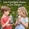 Bentgo Kids Water Bottle – Leak-Proof, Durable Tritan PFAS- & BPA-Free 15 fl oz, Kids/Toddlers Ages 3+ for School & Sports; Bite & Sip Spout, Carrying Handle, Dishwasher Safe (NEW Blooming Floral)(Cowgirl Dreams)