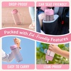 Bentgo Kids Water Bottle – Leak-Proof, Durable Tritan PFAS- & BPA-Free 15 fl oz, Kids/Toddlers Ages 3+ for School & Sports; Bite & Sip Spout, Carrying Handle, Dishwasher Safe (NEW Blooming Floral)(Petal Pink)