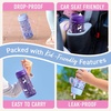 Bentgo Kids Water Bottle – Leak-Proof, Durable Tritan PFAS- & BPA-Free 15 fl oz, Kids/Toddlers Ages 3+ for School & Sports; Bite & Sip Spout, Carrying Handle, Dishwasher Safe (NEW Blooming Floral)(Unicorn & Lavender Galaxy)