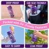 Bentgo Kids Water Bottle – Leak-Proof, Durable Tritan PFAS- & BPA-Free 15 fl oz, Kids/Toddlers Ages 3+ for School & Sports; Bite & Sip Spout, Carrying Handle, Dishwasher Safe (NEW Blooming Floral)(Unicorn)