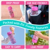 Bentgo Kids Water Bottle – Leak-Proof, Durable Tritan PFAS- & BPA-Free 15 fl oz, Kids/Toddlers Ages 3+ for School & Sports; Bite & Sip Spout, Carrying Handle, Dishwasher Safe (NEW Blooming Floral)(Rainbows and Butterflies)
