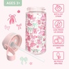 Bentgo Kids Water Bottle – Leak-Proof, Durable Tritan PFAS- & BPA-Free 15 fl oz, Kids/Toddlers Ages 3+ for School & Sports; Bite & Sip Spout, Carrying Handle, Dishwasher Safe (NEW Blooming Floral)(Ballet and Bows)