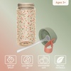 Bentgo Kids Water Bottle – Leak-Proof, Durable Tritan PFAS- & BPA-Free 15 fl oz, Kids/Toddlers Ages 3+ for School & Sports; Bite & Sip Spout, Carrying Handle, Dishwasher Safe (NEW Blooming Floral)(Geo Speckle)
