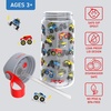 Bentgo Kids Water Bottle – Leak-Proof, Durable Tritan PFAS- & BPA-Free 15 fl oz, Kids/Toddlers Ages 3+ for School & Sports; Bite & Sip Spout, Carrying Handle, Dishwasher Safe (NEW Blooming Floral)(Trucks)