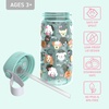 Bentgo Kids Water Bottle – Leak-Proof, Durable Tritan PFAS- & BPA-Free 15 fl oz, Kids/Toddlers Ages 3+ for School & Sports; Bite & Sip Spout, Carrying Handle, Dishwasher Safe (NEW Blooming Floral)(Puppy Love)