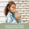 Bentgo Kids Water Bottle – Leak-Proof, Durable Tritan PFAS- & BPA-Free 15 fl oz, Kids/Toddlers Ages 3+ for School & Sports; Bite & Sip Spout, Carrying Handle, Dishwasher Safe (NEW Blooming Floral)(Geo Speckle)