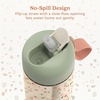 Bentgo Kids Water Bottle – Leak-Proof, Durable Tritan PFAS- & BPA-Free 15 fl oz, Kids/Toddlers Ages 3+ for School & Sports; Bite & Sip Spout, Carrying Handle, Dishwasher Safe (NEW Blooming Floral)(Geo Speckle)