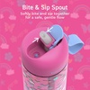 Bentgo Kids Water Bottle – Leak-Proof, Durable Tritan PFAS- & BPA-Free 15 fl oz, Kids/Toddlers Ages 3+ for School & Sports; Bite & Sip Spout, Carrying Handle, Dishwasher Safe (NEW Blooming Floral)(Rainbows and Butterflies & Fairies)