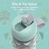 Bentgo Kids Water Bottle – Leak-Proof, Durable Tritan PFAS- & BPA-Free 15 fl oz, Kids/Toddlers Ages 3+ for School & Sports; Bite & Sip Spout, Carrying Handle, Dishwasher Safe (NEW Blooming Floral)(Puppy Love)