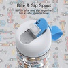 Bentgo Kids Water Bottle – Leak-Proof, Durable Tritan PFAS- & BPA-Free 15 fl oz, Kids/Toddlers Ages 3+ for School & Sports; Bite & Sip Spout, Carrying Handle, Dishwasher Safe (NEW Blooming Floral)(Race Cars)