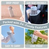 Bentgo Kids Water Bottle – Leak-Proof, Durable Tritan PFAS- & BPA-Free 15 fl oz, Kids/Toddlers Ages 3+ for School & Sports; Bite & Sip Spout, Carrying Handle, Dishwasher Safe (NEW Blooming Floral)(Glitter Edition – Silver)