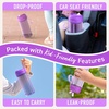 Bentgo Kids Water Bottle – Leak-Proof, Durable Tritan PFAS- & BPA-Free 15 fl oz, Kids/Toddlers Ages 3+ for School & Sports; Bite & Sip Spout, Carrying Handle, Dishwasher Safe (NEW Blooming Floral)(Purple)