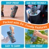 Bentgo Kids Water Bottle – Leak-Proof, Durable Tritan PFAS- & BPA-Free 15 fl oz, Kids/Toddlers Ages 3+ for School & Sports; Bite & Sip Spout, Carrying Handle, Dishwasher Safe (NEW Blooming Floral)(Dinosaur)