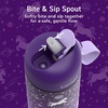 Bentgo Kids Water Bottle – Leak-Proof, Durable Tritan PFAS- & BPA-Free 15 fl oz, Kids/Toddlers Ages 3+ for School & Sports; Bite & Sip Spout, Carrying Handle, Dishwasher Safe (NEW Blooming Floral)(Unicorn)