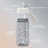 Bentgo Kids Water Bottle – Leak-Proof, Durable Tritan PFAS- & BPA-Free 15 fl oz, Kids/Toddlers Ages 3+ for School & Sports; Bite & Sip Spout, Carrying Handle, Dishwasher Safe (NEW Blooming Floral)(Starry Sprinkle)