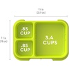 Bentgo Pop Replacement Tray with Cover, 4 Compartments, BPA-Free(Navy Blue/Chartreuse)