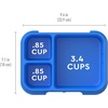 Bentgo Pop Replacement Tray with Cover, 4 Compartments, BPA-Free(Spring Green/Blue)