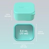 Bentgo Sidekicks 2-Pack Silicone Container Set – Dipping Sauce Cups for Condiments & Small Snacks, Reusable, Durable, & Leak-Proof Liquid Storage, Salad Dressing Container – 2.6 oz (Gray & Aqua)(Gray & Aqua)