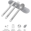 Bentgo Stainless Steel Reusable Travel Utensil Set(Gray)