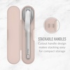 Bentgo Stainless Steel Reusable Travel Utensil Set(Rose)