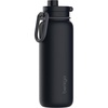 Bentgo Flip 2-in-1 Straw & Chug Leak-Proof Insulated Water Bottle, 24 fl oz(Back to Black)