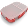Bentgo Fresh Tray with Cover, Reusable 4-Compartment Meal Prep Container(Red)