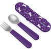 Bentgo Kids Plastic Utensil Set with Fork, Spoon, & Storage Case(Unicorn)