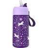 Bentgo Kids Stainless Steel Water Bottle, Leak-Proof, 14 oz, Bite & Sip(Unicorn)